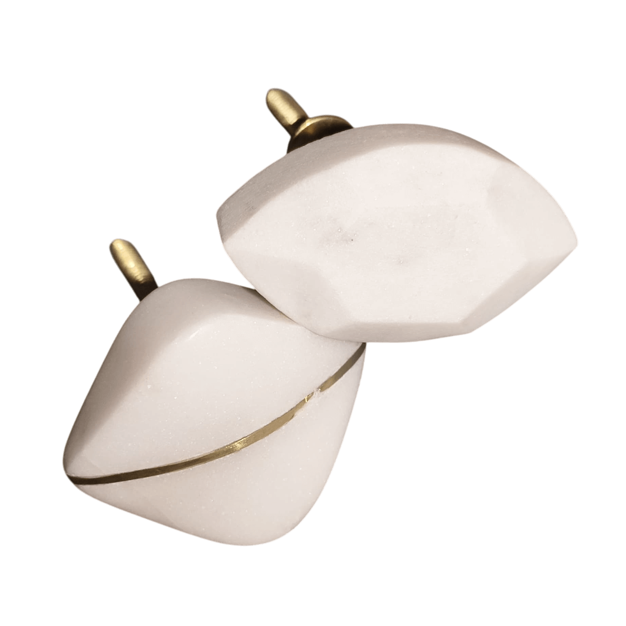 IRON & MARBLE KNOB (POLISH)